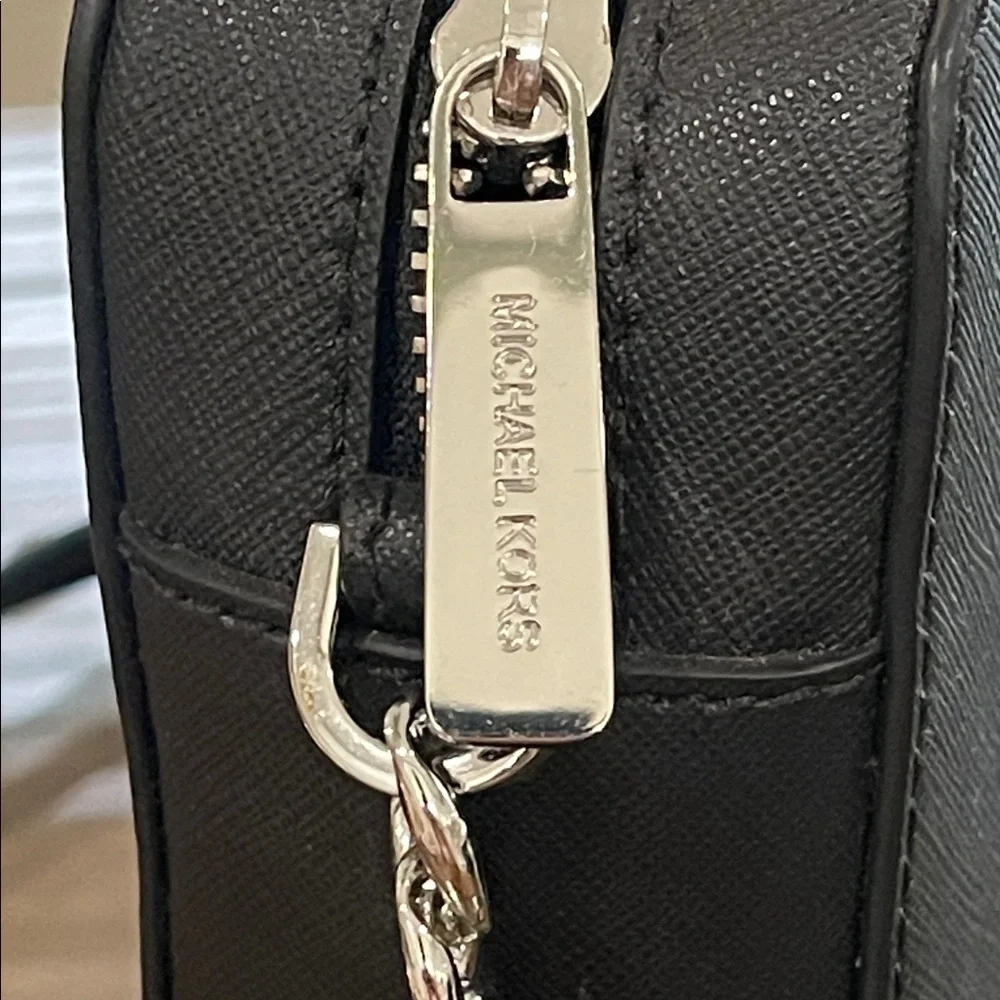 Michael Kors Large Crossbody Leather Black MK